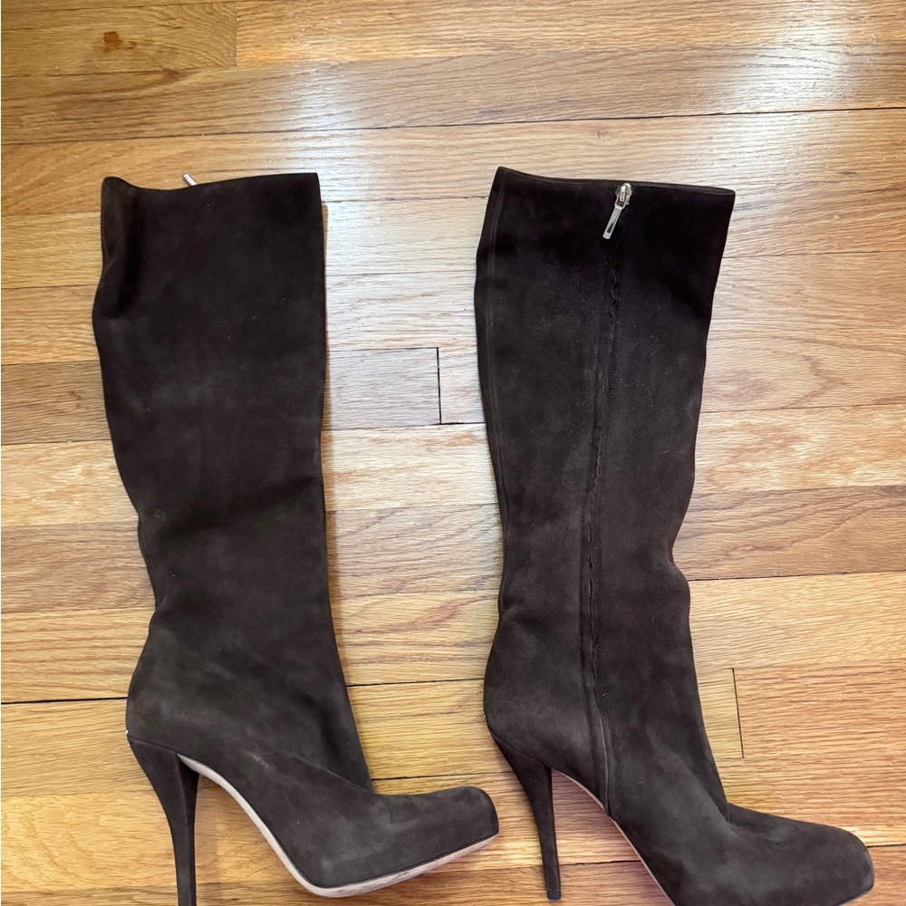 SOLD- Dior Dark Brown Heeled Boots
